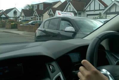 Inside a DriveThruL driving lesson