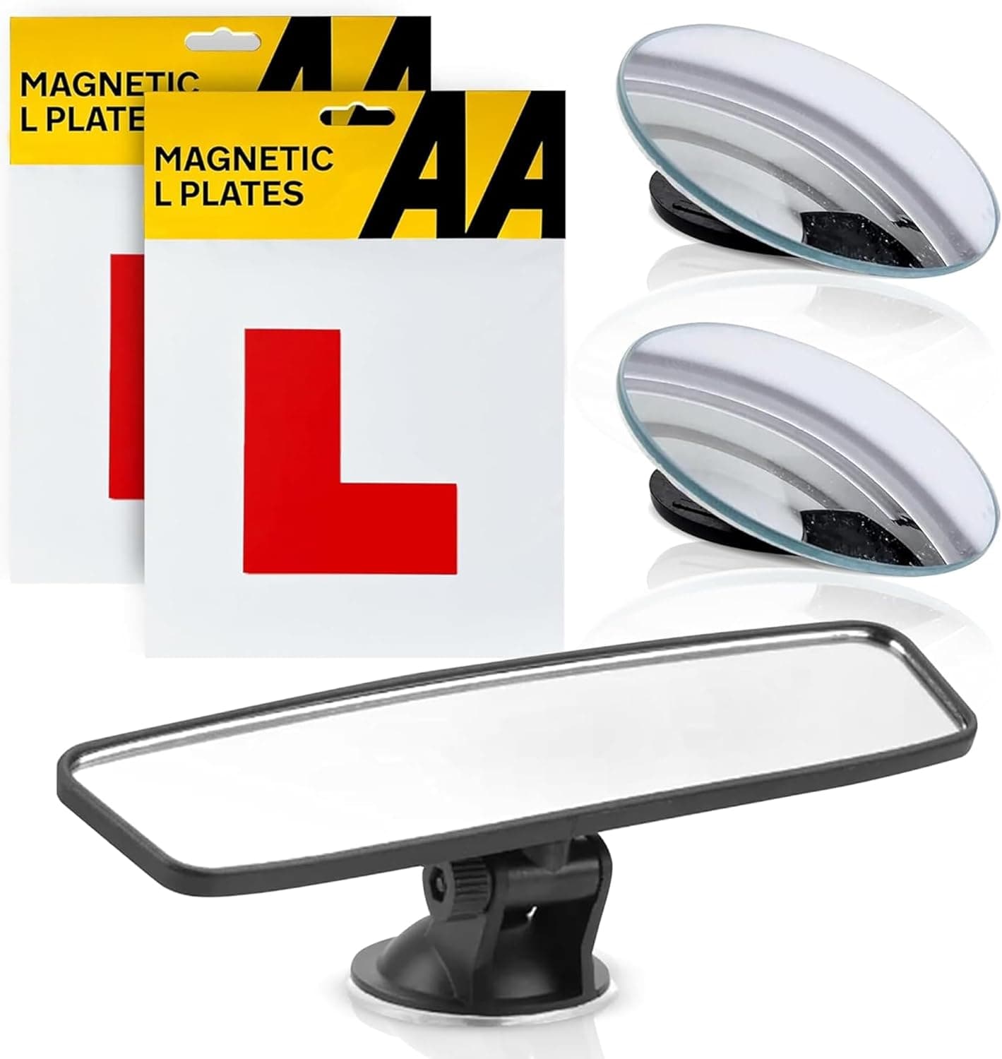 Complete Learner Driver Kit (L Plates + Mirrors)