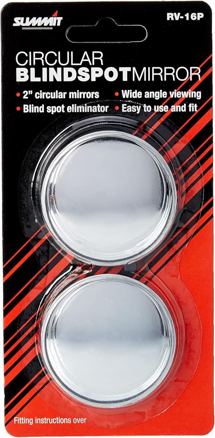 Summit RV-16P Circular Blind Spot Mirror (Pack of 2)