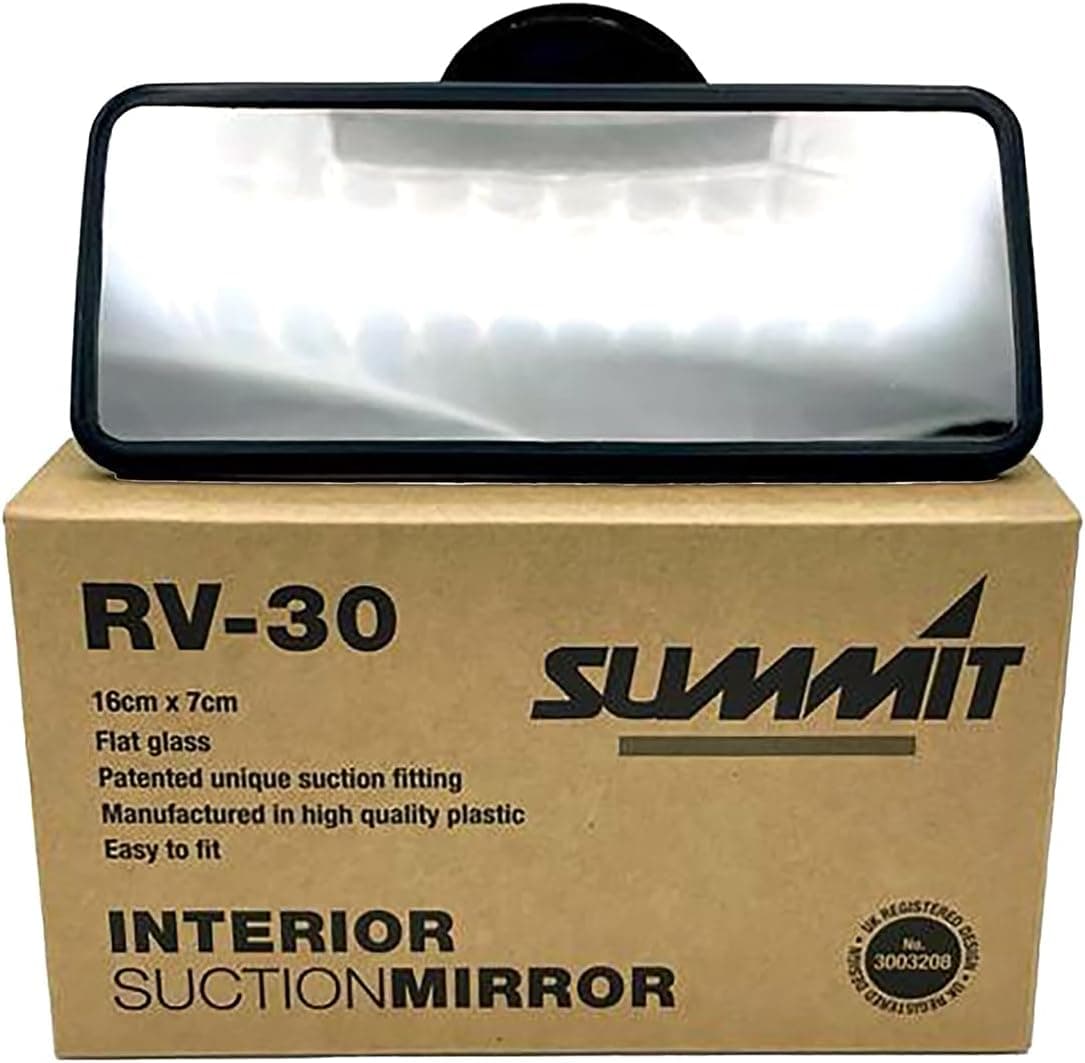 Summit RV-30 Large Flat Glass Mirror with Suction Pad