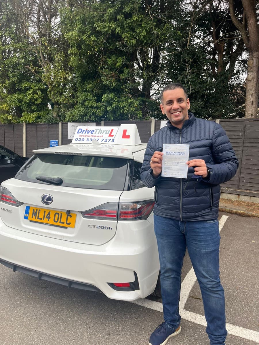 DriveThruL learner happy pass in Tower Hamlets