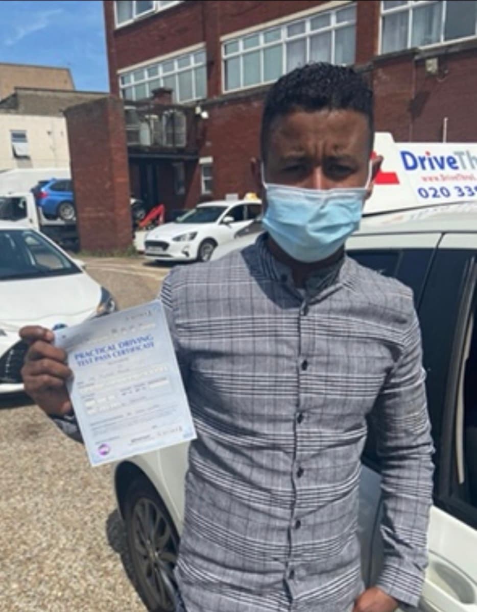 DriveThruL learner pass certificate in Tower Hamlets