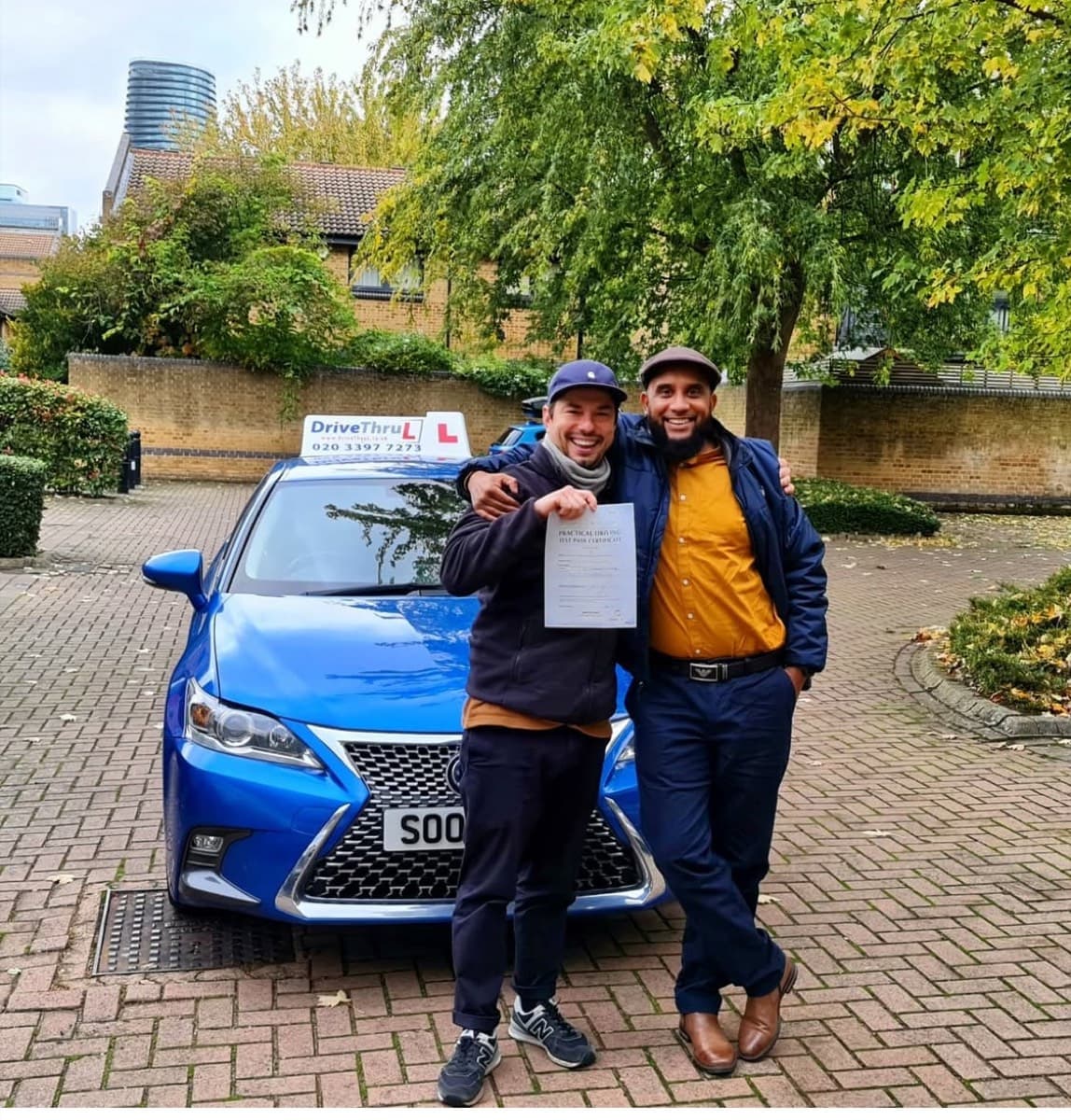 DriveThruL learner pass day in Tower Hamlets
