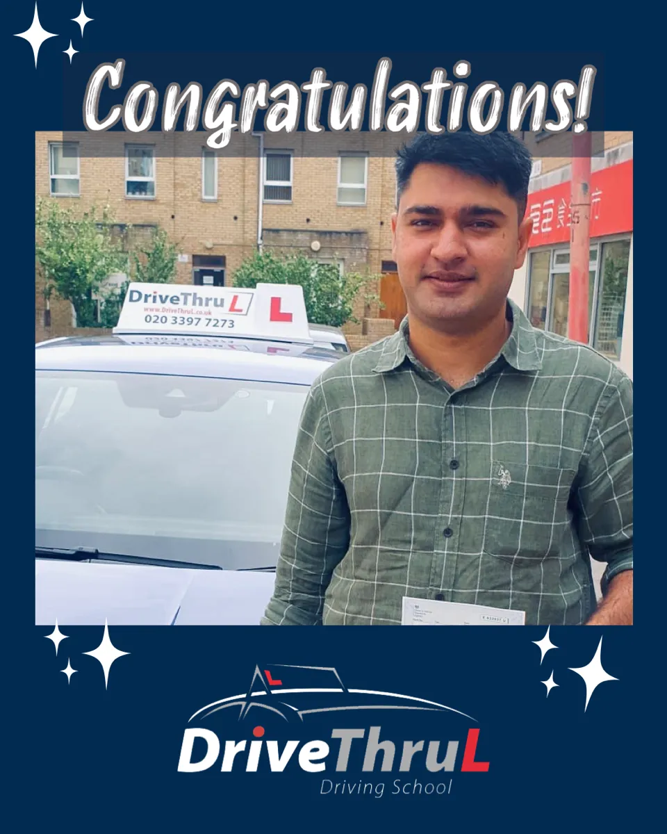 First time pass with DriveThruL driving school East London