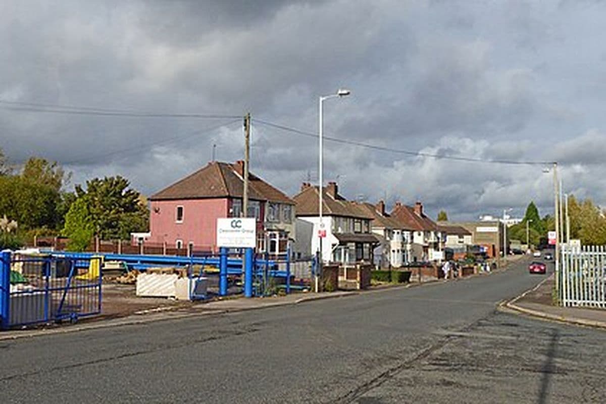 Spring Road, Wolverhampton, the road the test centre is on